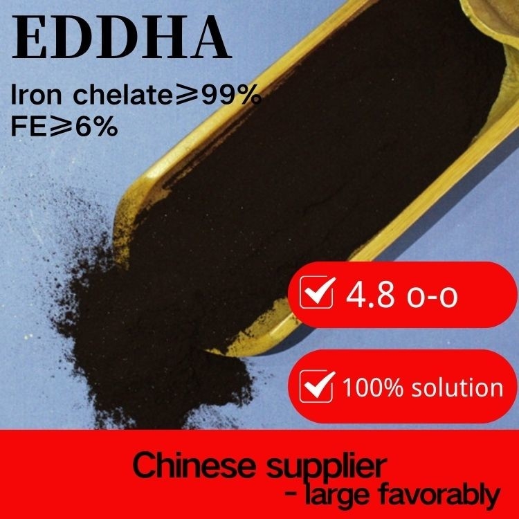 Eddha Fe 6% Chelated Iron Fertilizer For Agriculture Microelement Iron Supplement